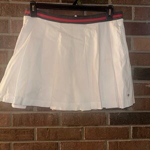 G/FORE White Skater Skirt with Red and Black Trim